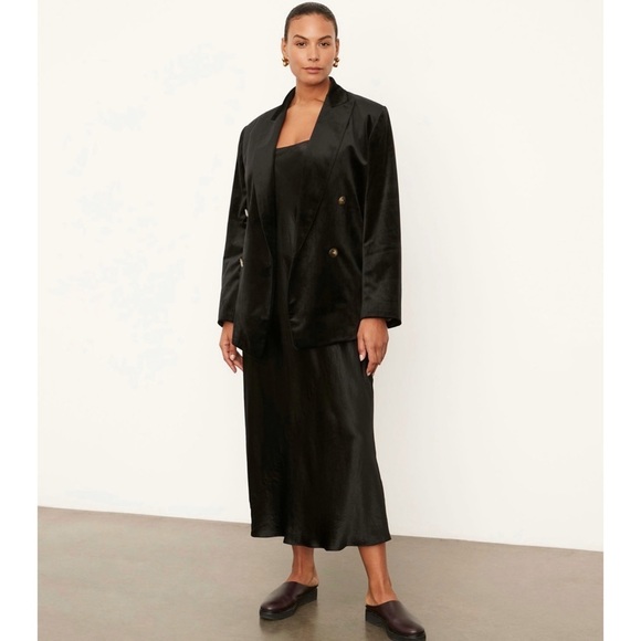 Vince velvet double breasted plus size blazer - Picture 3 of 11